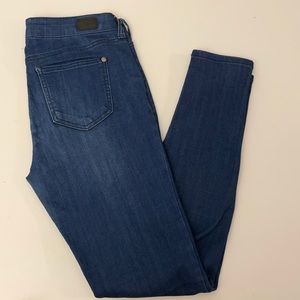 Celebrity Pink Dark Wash Skinny Jeans, Size 7/28